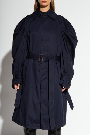 コート BALENCIAGA Women Coats 704550 TBP01 4063 Blue Navy blue Coat with pockets Balenciaga